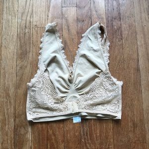 Reversible Nude Lace Bralette